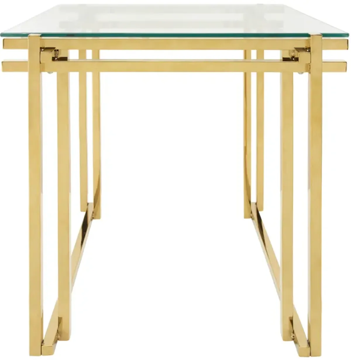 Metal 24" Side Table, Gold