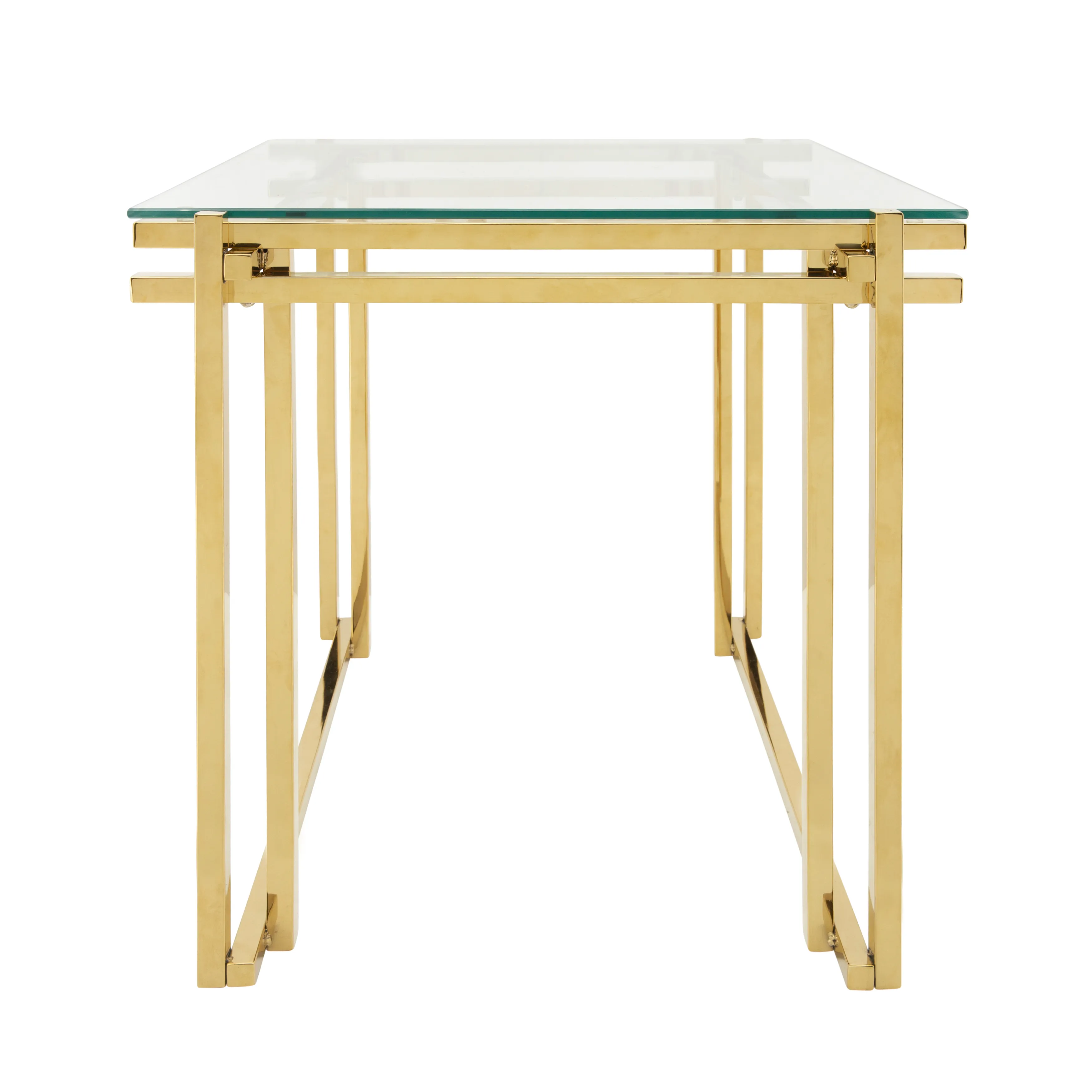 Metal 24" Side Table, Gold