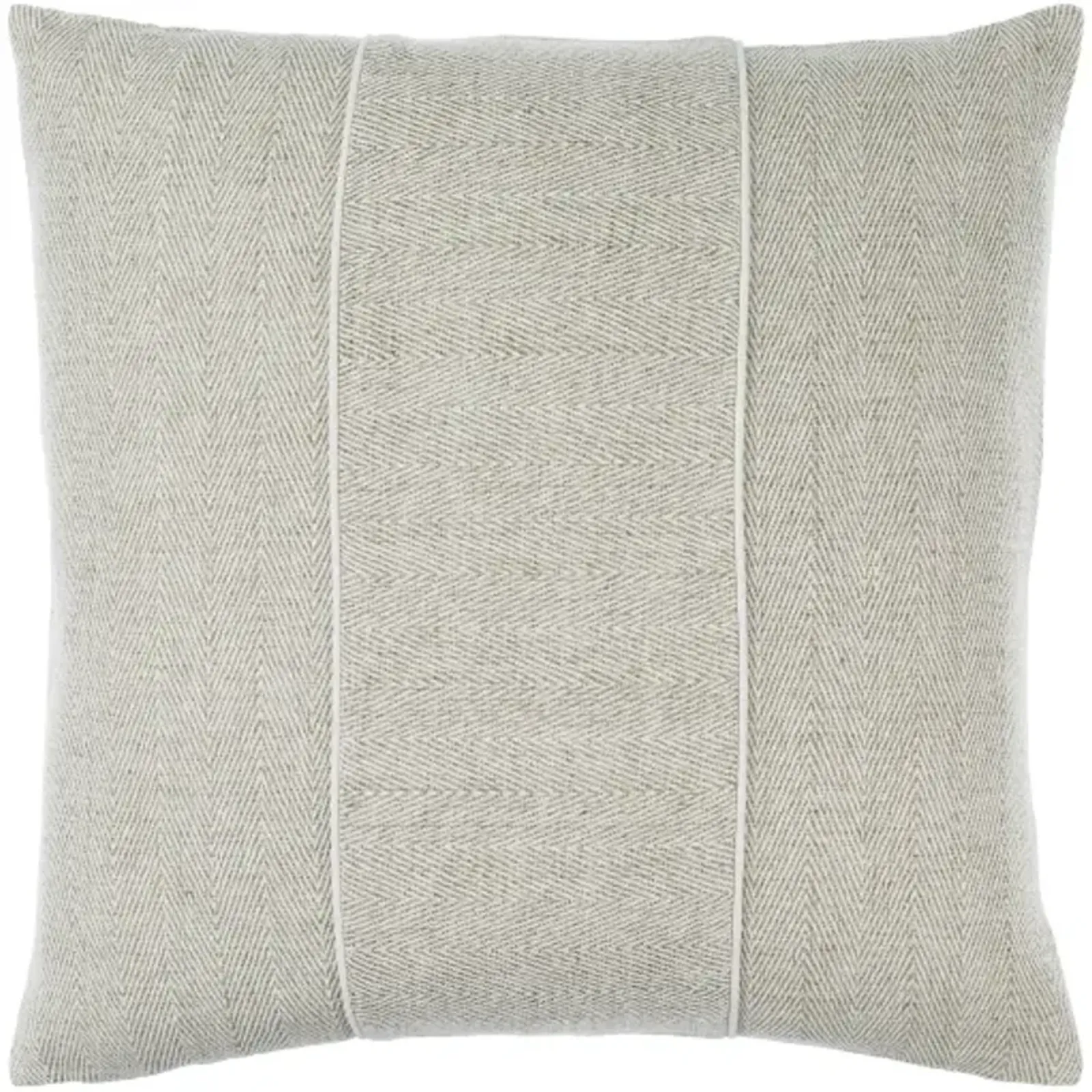 Stitched Linen SCE-001 22"L x 22"W Accent Pillow  - Poly Insert