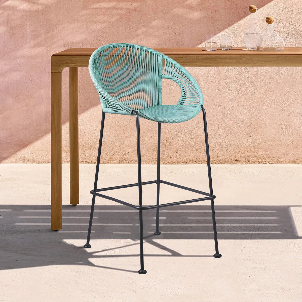 Acapulco Indoor Outdoor Steel Bar Stool 