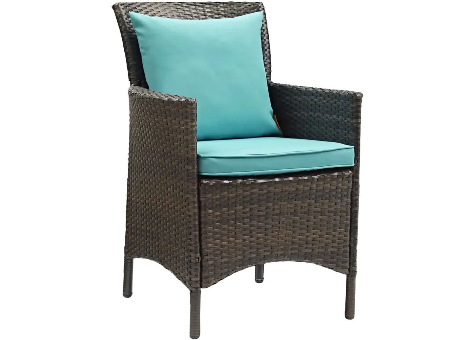 Conduit Outdoor Patio Wicker Rattan Dining Armchair