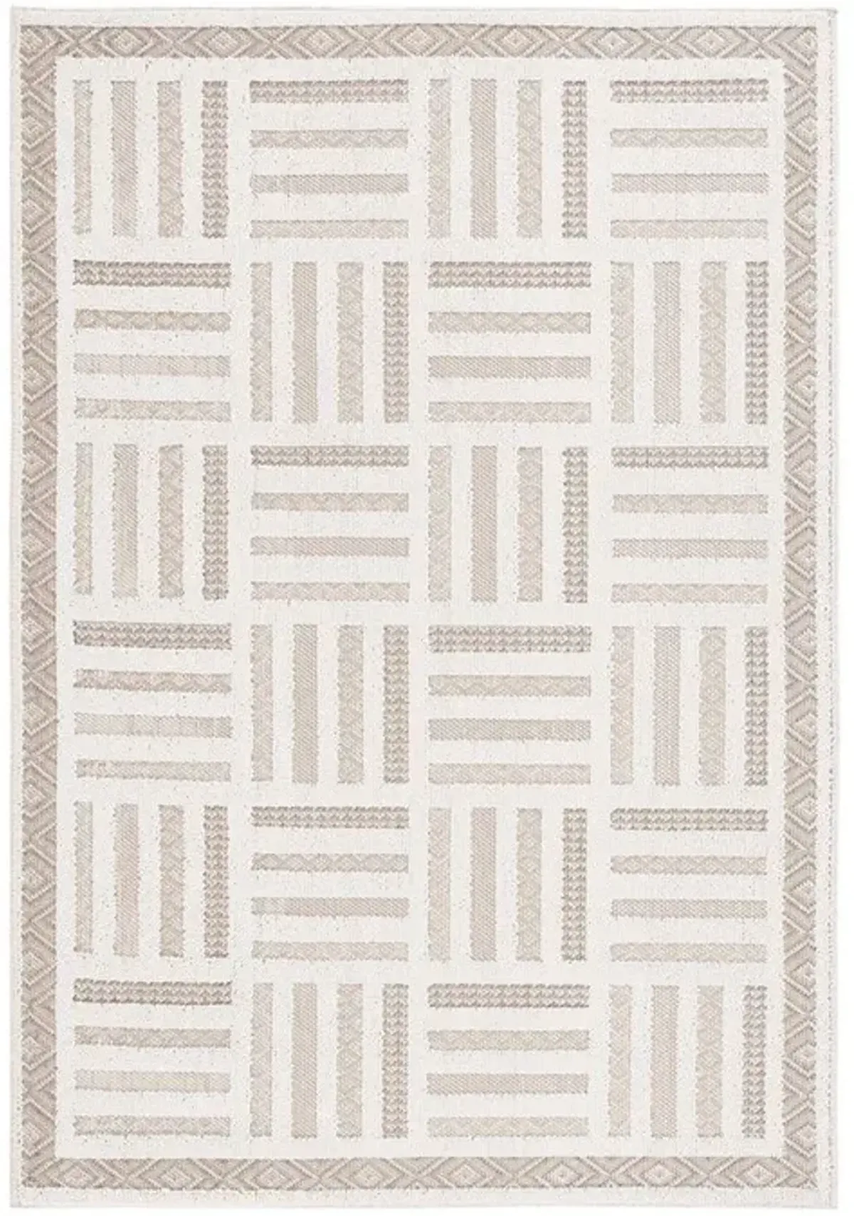 GLOBAL 418 Beige 5'-3' X 7'-6' Medium Rectangle Rug