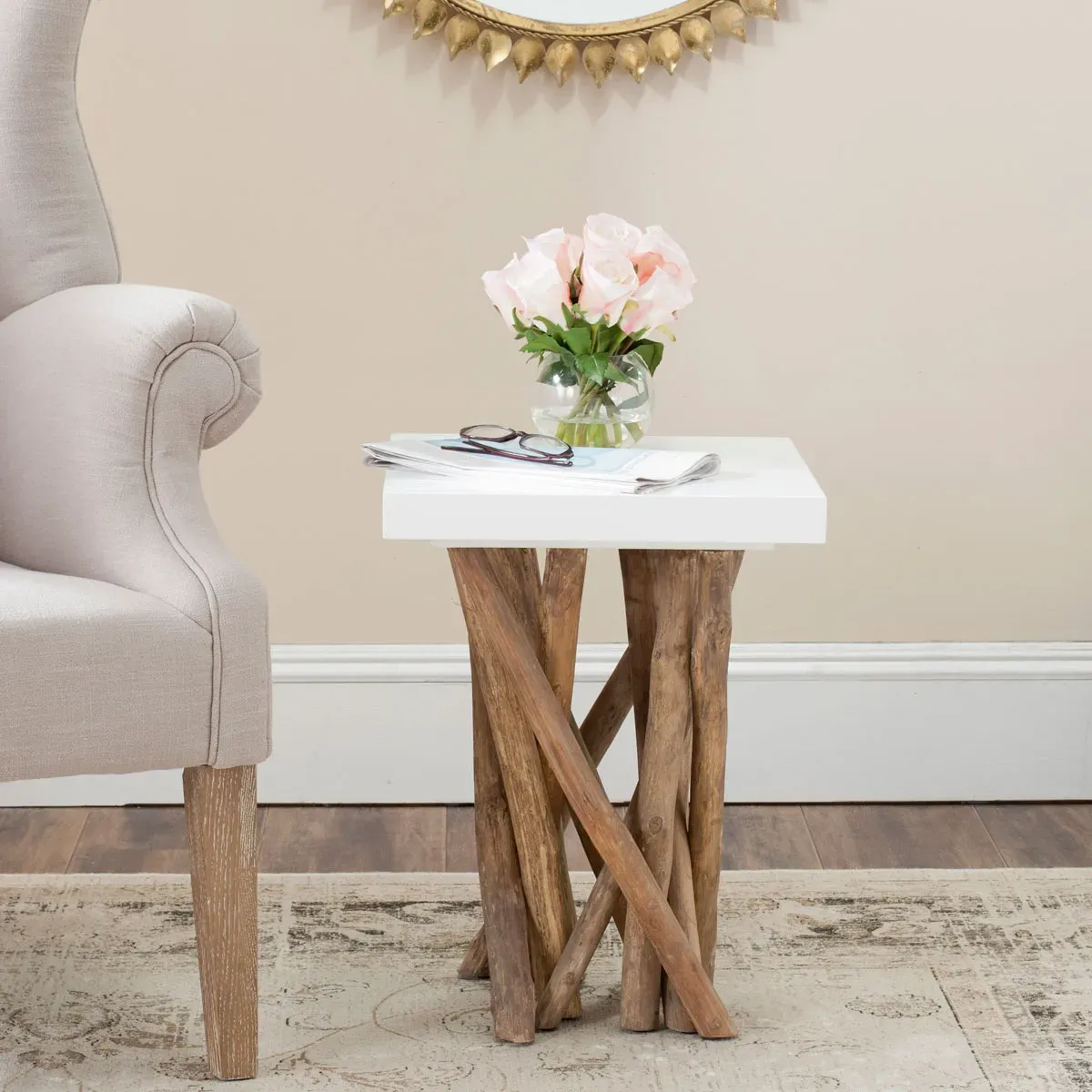 HARTWICK BRANCHED SIDE TABLE