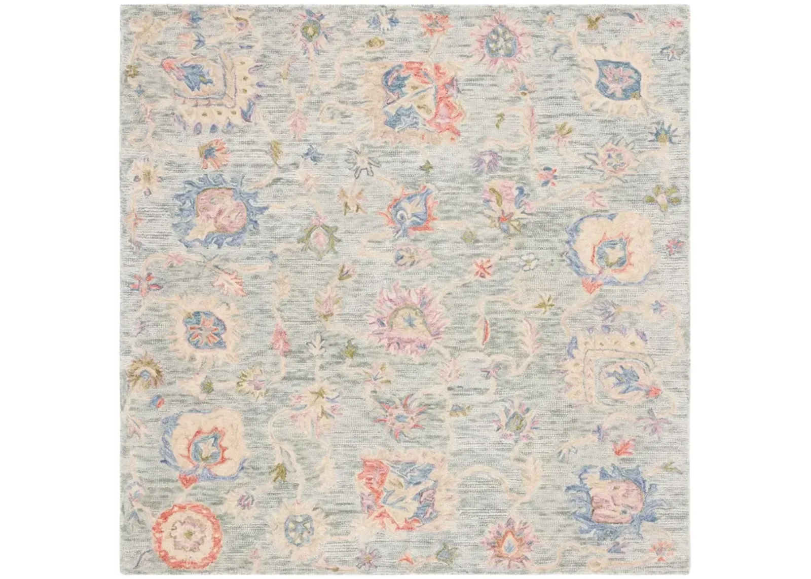 METRO 225 BLUE  6' x 6' Square Square Rug