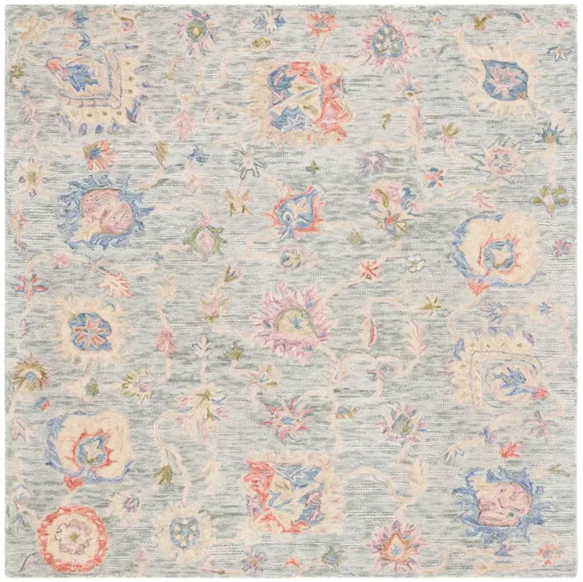 METRO 225 BLUE  6' x 6' Square Square Rug