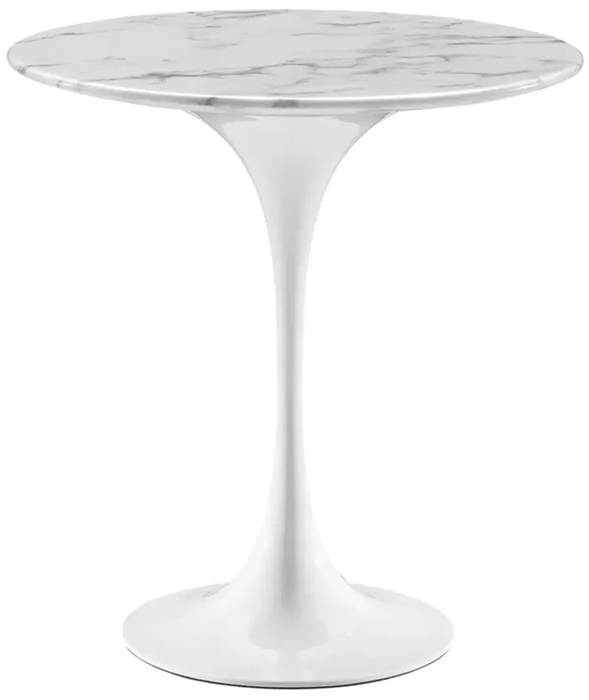 Lippa 20" Round Artificial Marble Side Table