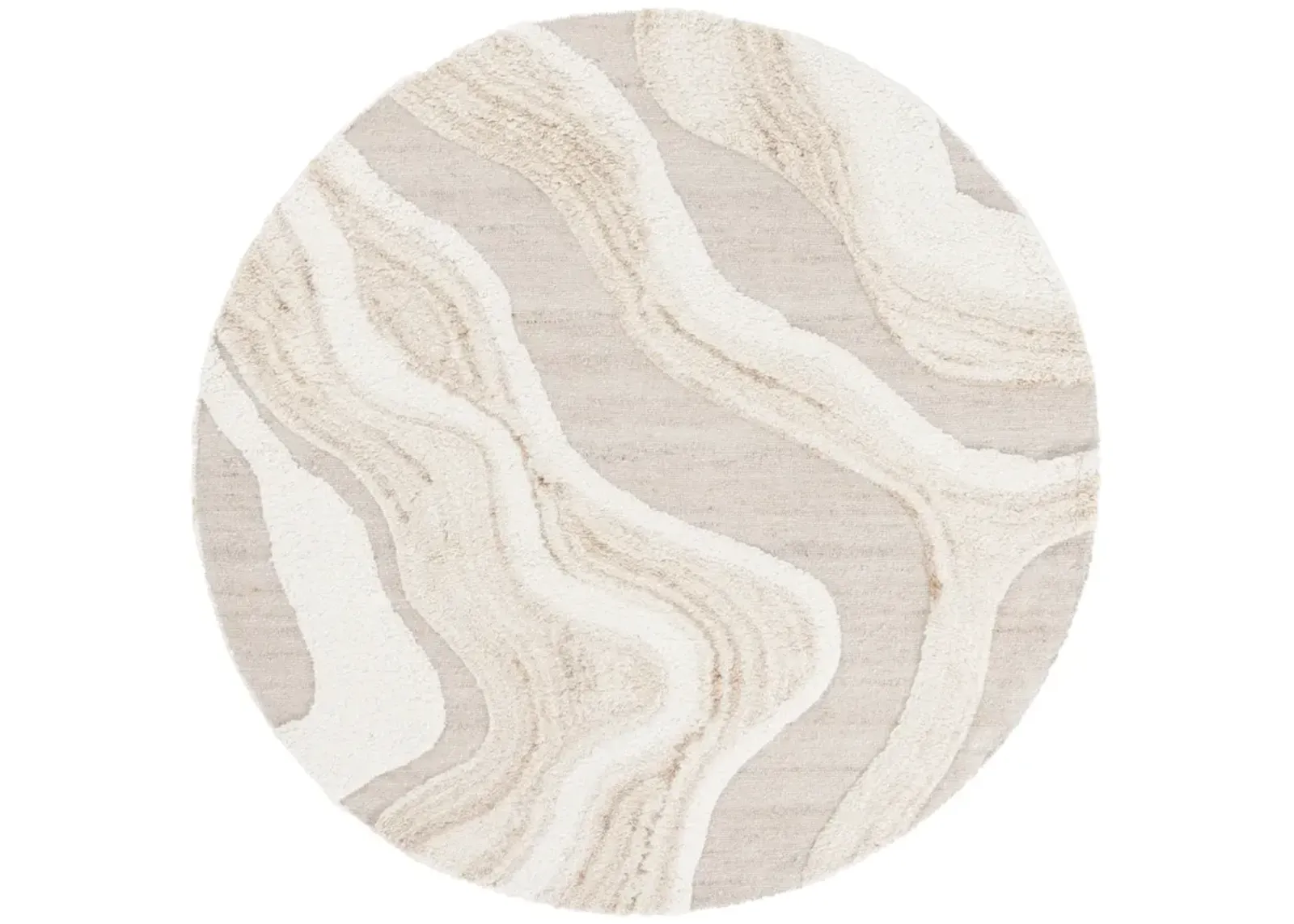 VERMONT 209 IVORY 6' x 6' Round Round Rug