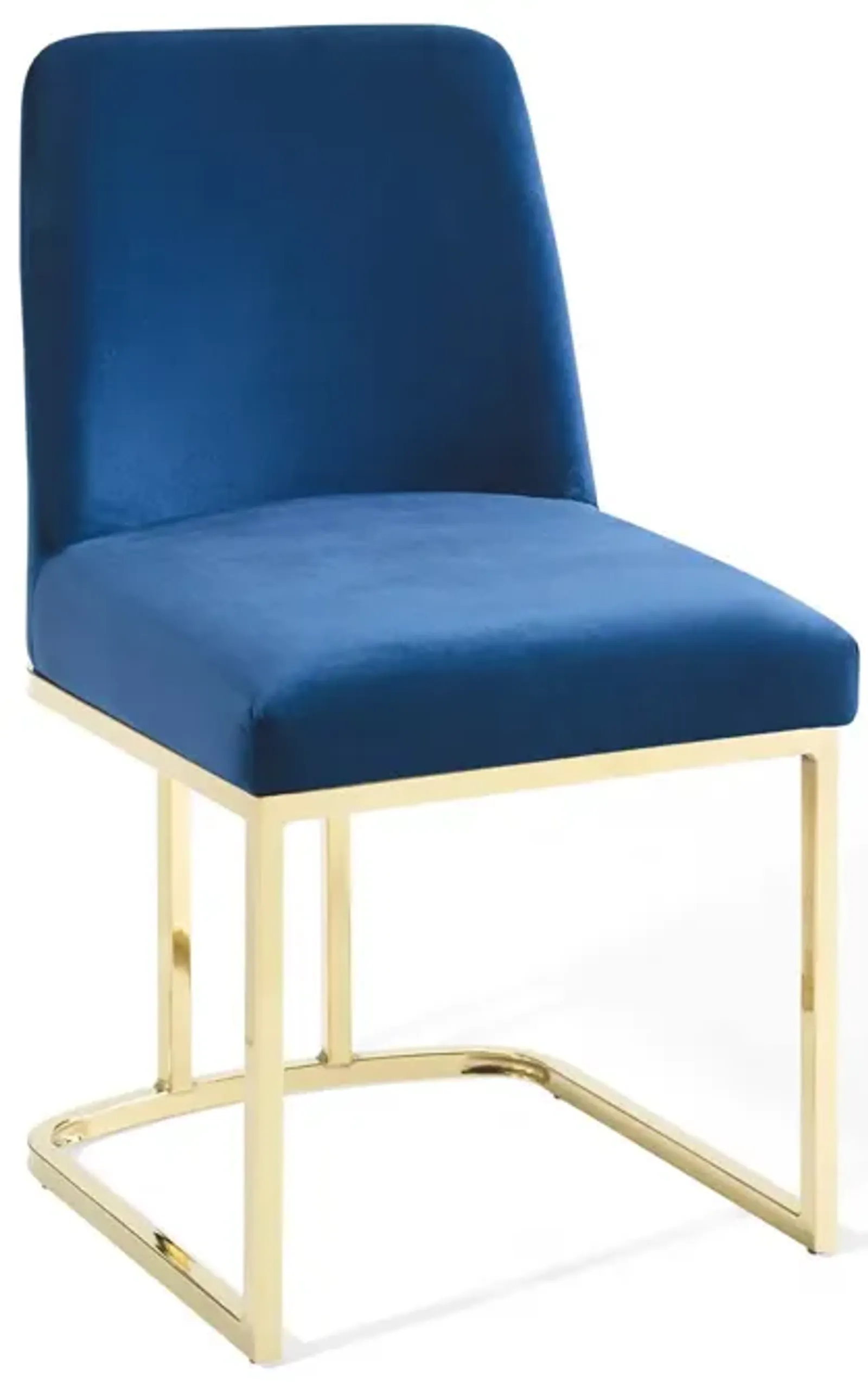 Amplify Sled Base Performance Velvet Dining Side Chair