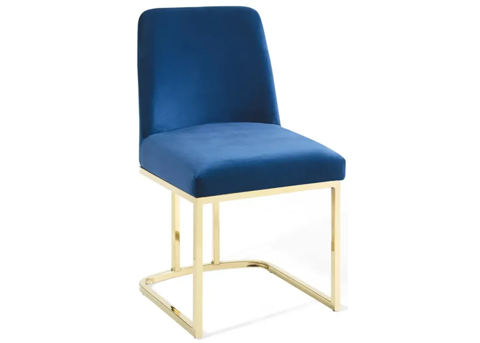 Amplify Sled Base Performance Velvet Dining Side Chair