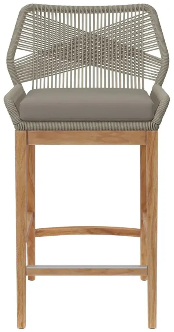 Wellspring Outdoor Teak Barstool