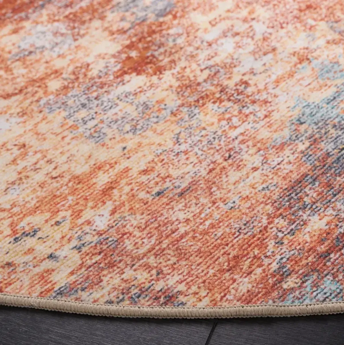 MALIBU 943 RUST  6' x 6' Round Round Rug