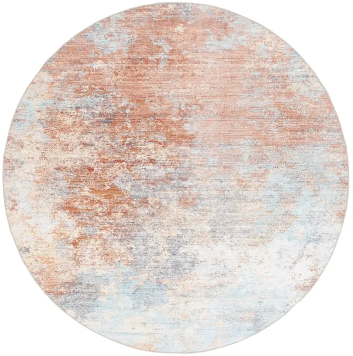 MALIBU 943 RUST  6' x 6' Round Round Rug