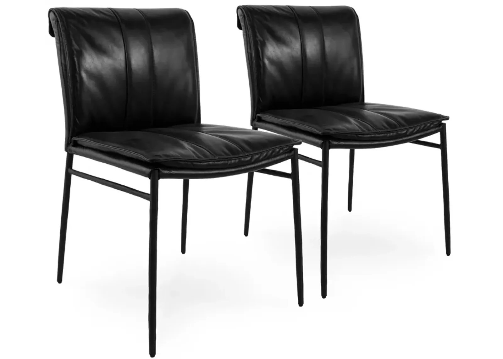 Mayer Dining Chair Jet Black Set of 2