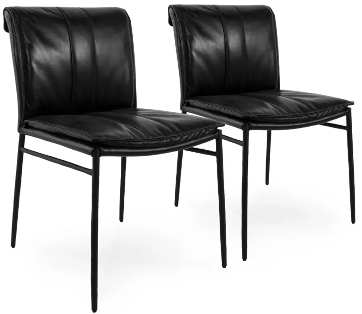 Mayer Dining Chair Jet Black Set of 2