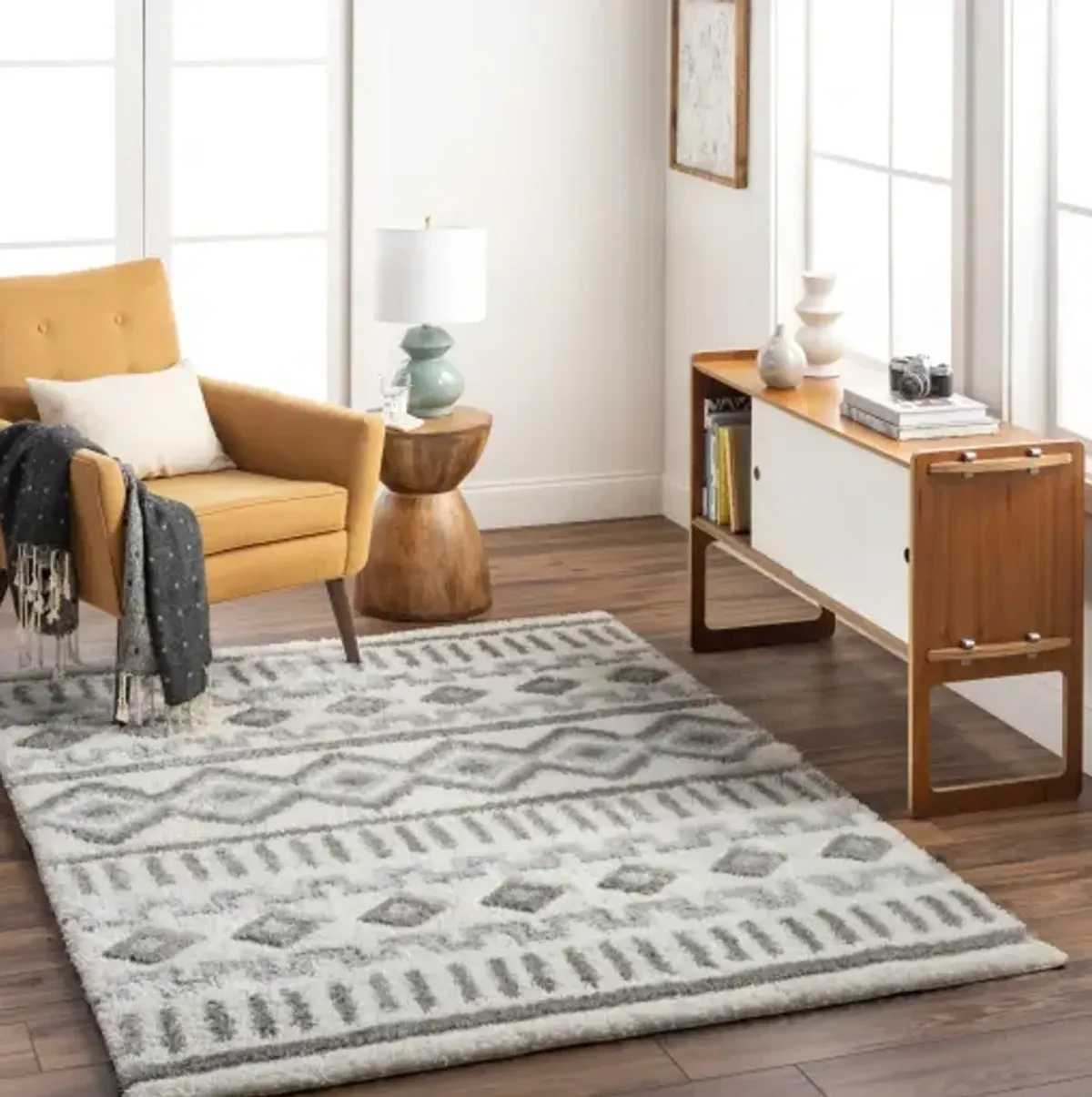 Nomadic NMC-2302 6'7" x 9' Machine Woven Rug