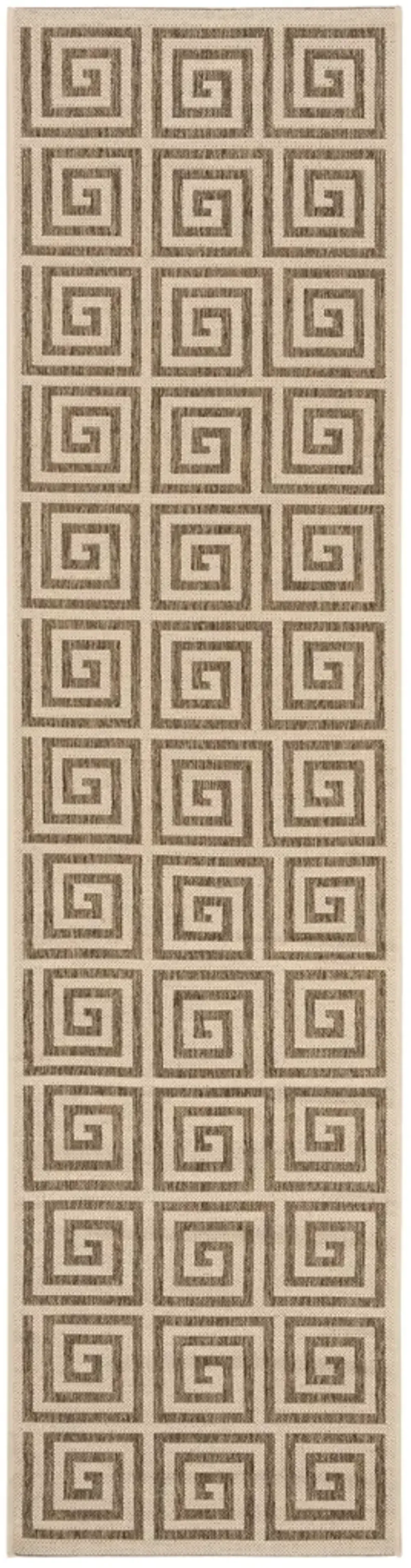 BEACH HOUSE 129 Beige 2'-2' X 10' Runner Rug