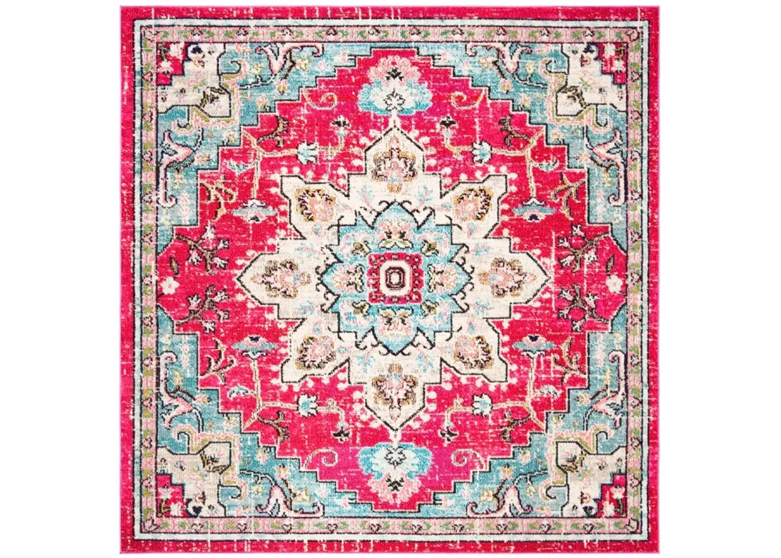 MADISON 473 FUCHSIA  4' x 4' Square Square Rug