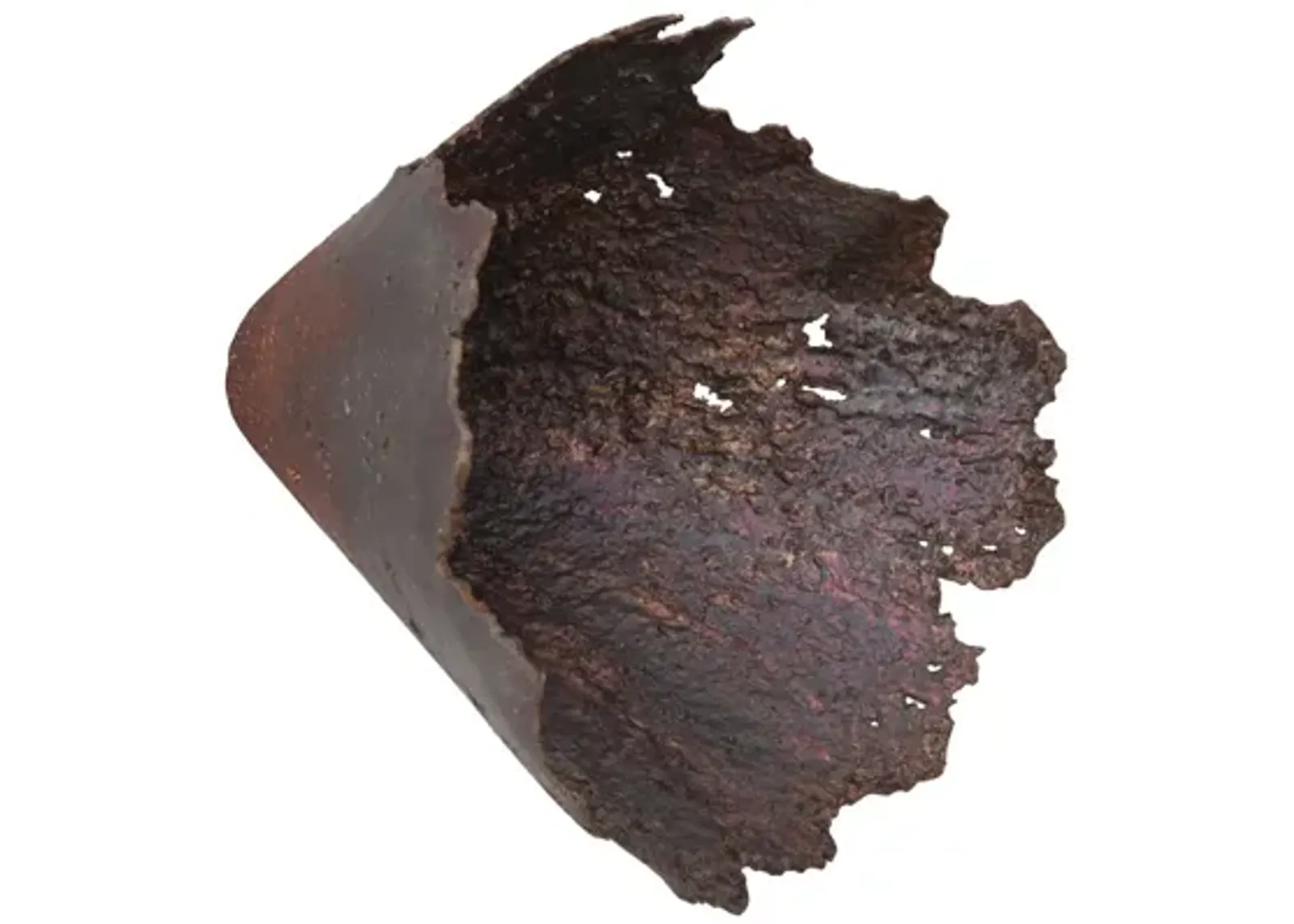 Jagged Splash Bowl Wall Art, Oxidized Copper Finish