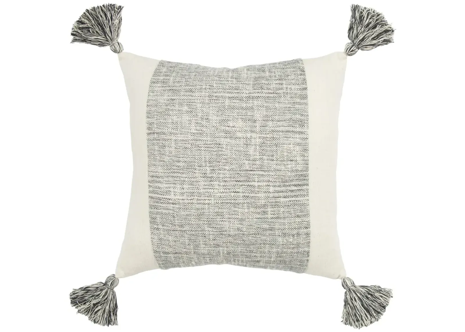 Donny Osmond Color Block Gray Pillow