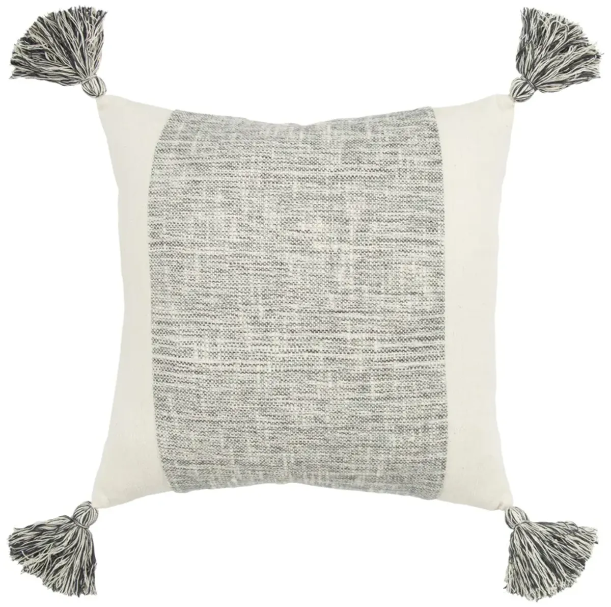 Donny Osmond Color Block Gray Pillow