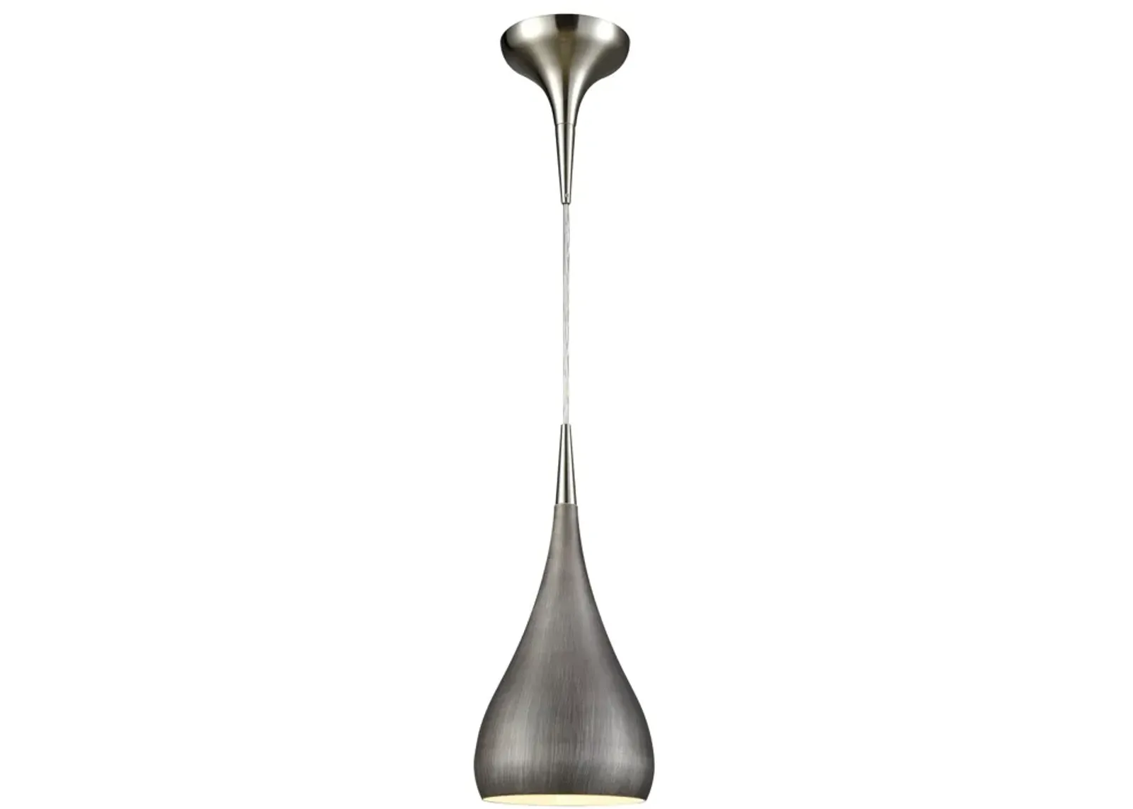 Lindsey 6'' Wide 1-Light Pendant - Satin Nickel (LED)