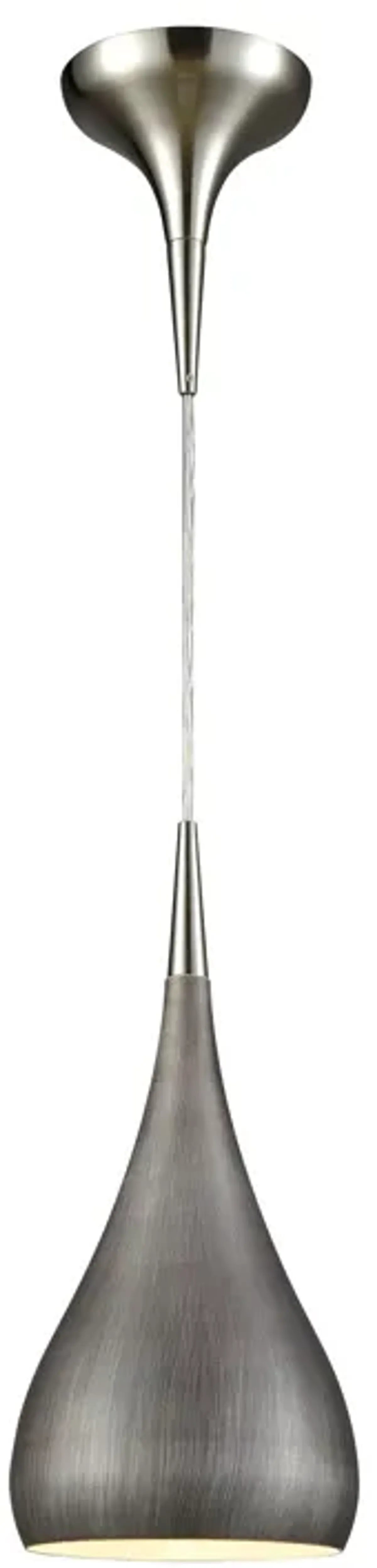 Lindsey 6'' Wide 1-Light Pendant - Satin Nickel (LED)