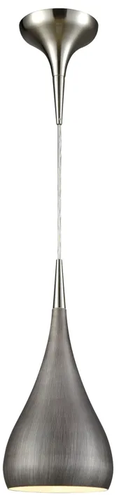 Lindsey 6'' Wide 1-Light Pendant - Satin Nickel (LED)