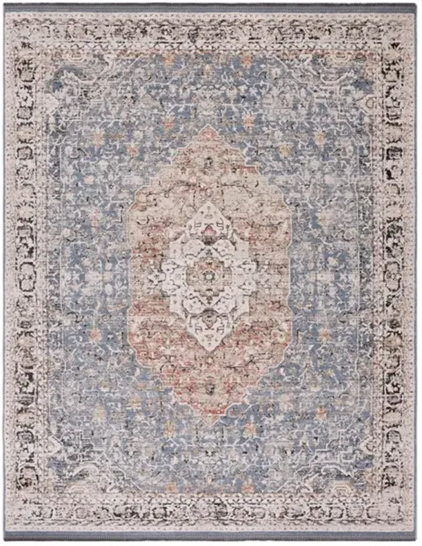 VIVALDI 565 Blue  8' X 10' Large Rectangle Rug