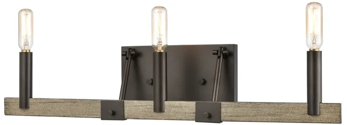 Transitions 22" Wide 3-Light Vanity Light - Oil Rubbed Bronze