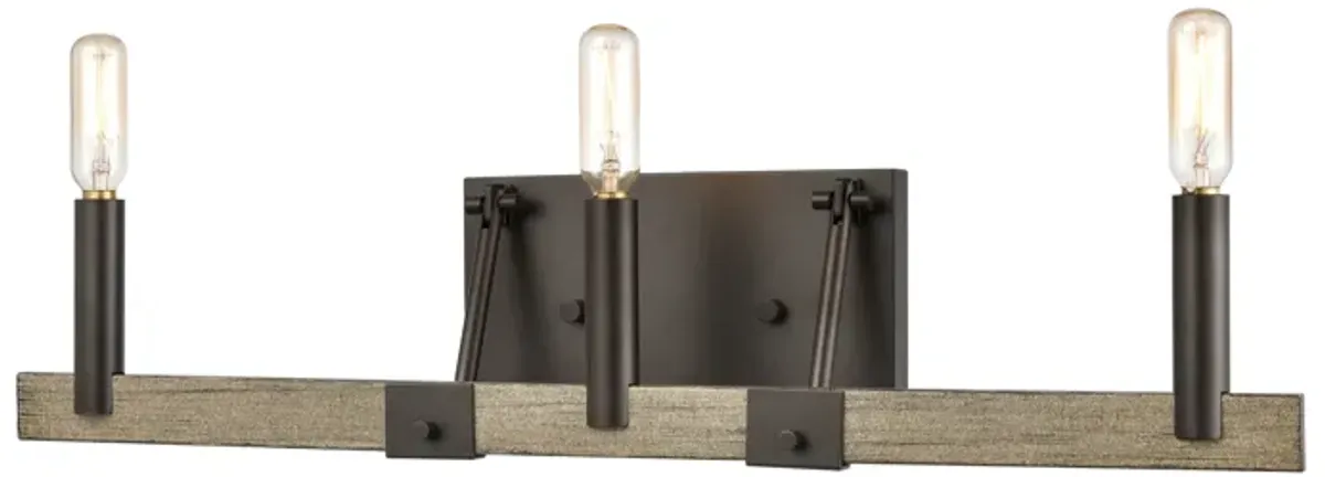 Transitions 22" Wide 3-Light Vanity Light - Oil Rubbed Bronze