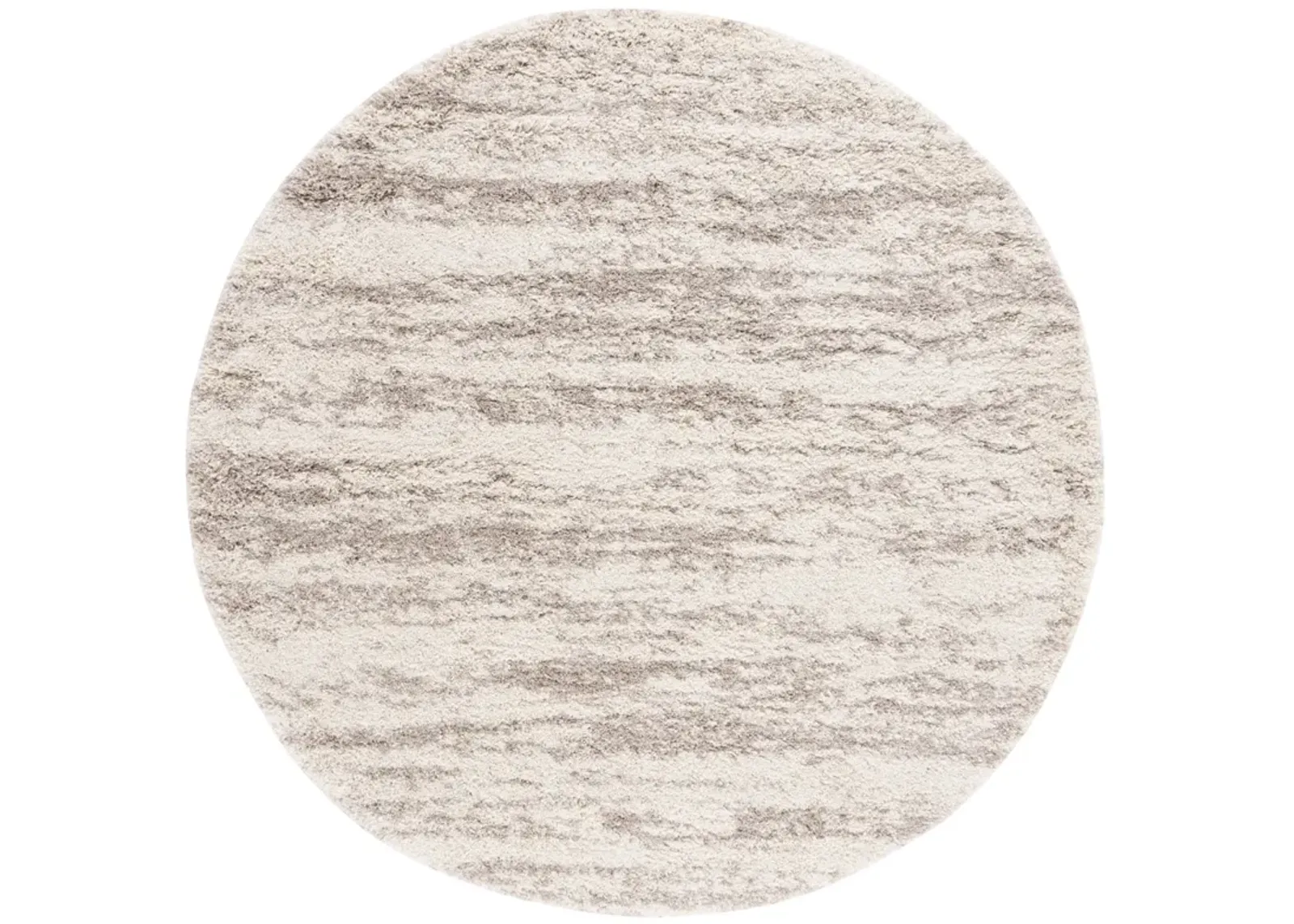 HUDSON SHAG 206 IVORY  3' x 3' Round Round Rug