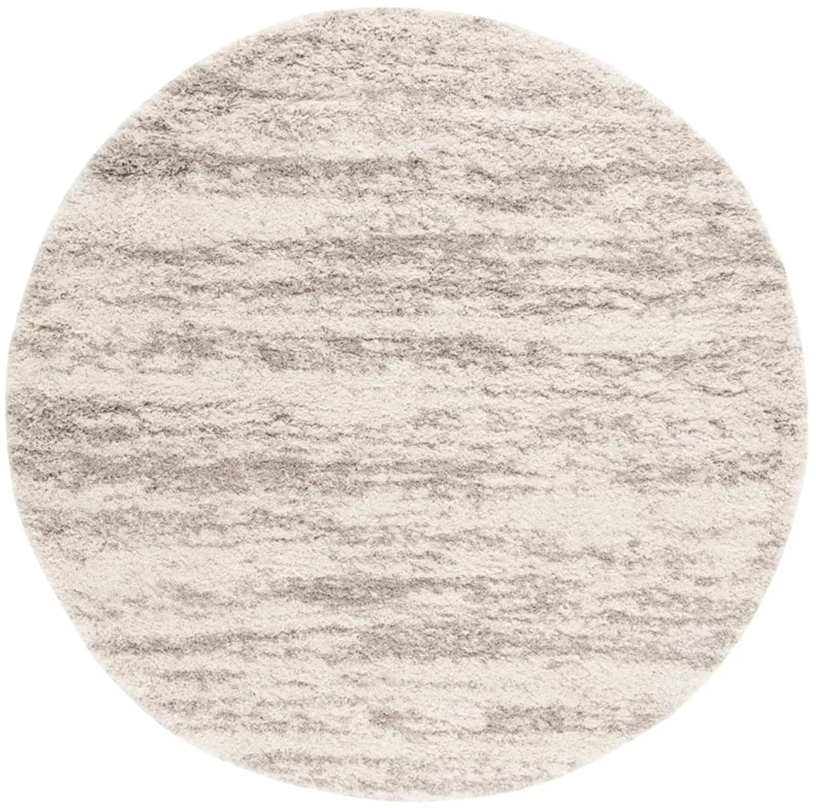 HUDSON SHAG 206 IVORY  3' x 3' Round Round Rug