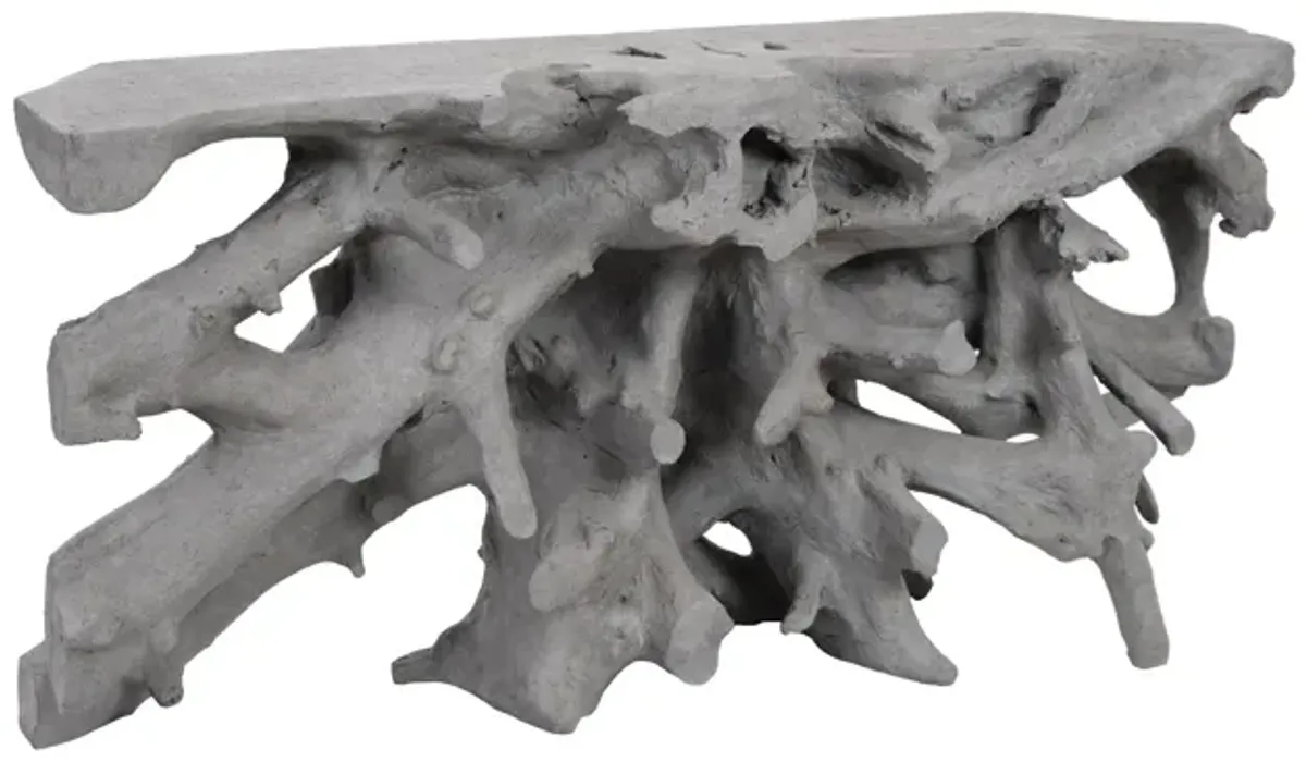 Cast Root Console, Charcoal Stone