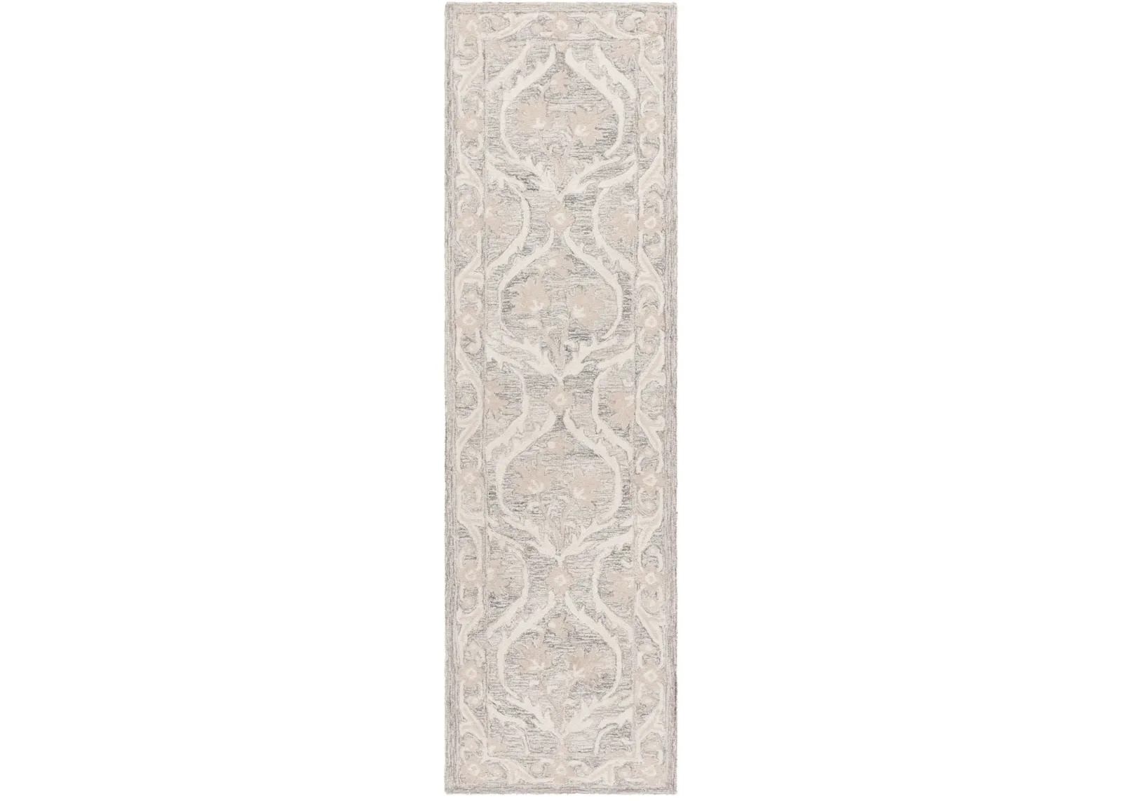 BLOSSOM 116 GREY  2'-3' x 8' Runner Rug