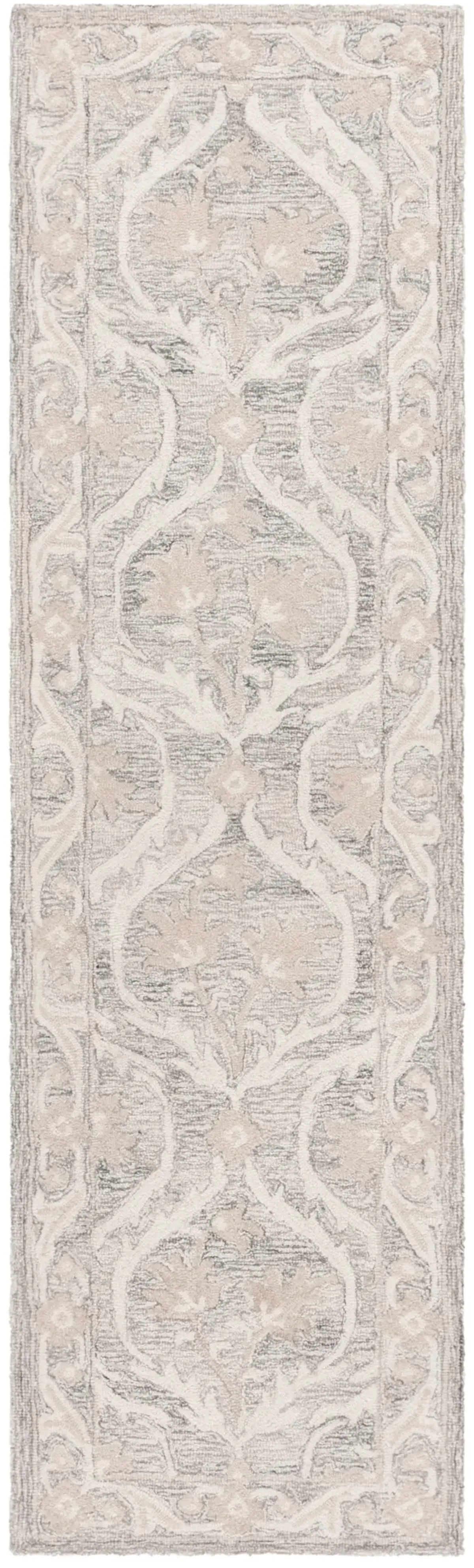 BLOSSOM 116 GREY  2'-3' x 8' Runner Rug