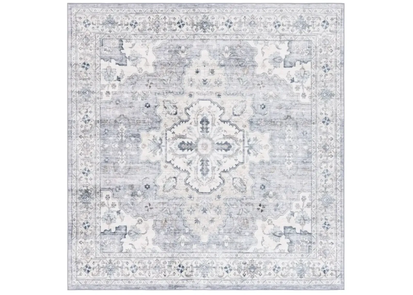 ARIZONA 520 LIGHT GREY  6' x 6' Square Square Rug