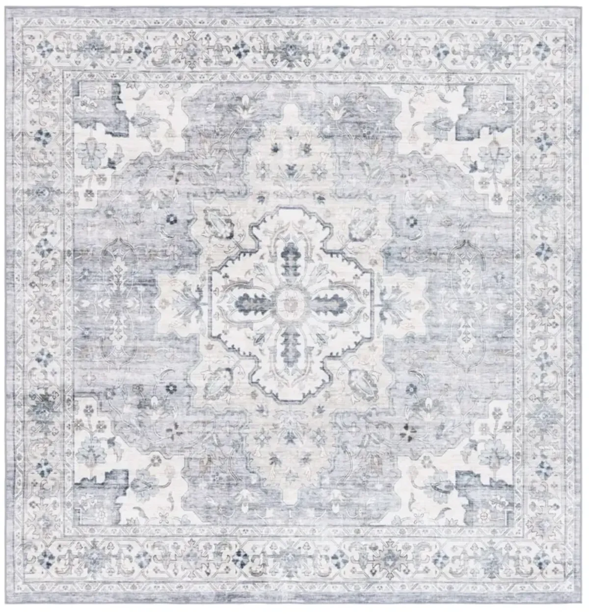 ARIZONA 520 LIGHT GREY  6' x 6' Square Square Rug