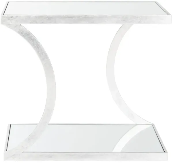 SULLIVAN SILVER LEAF ACCENT TABLE