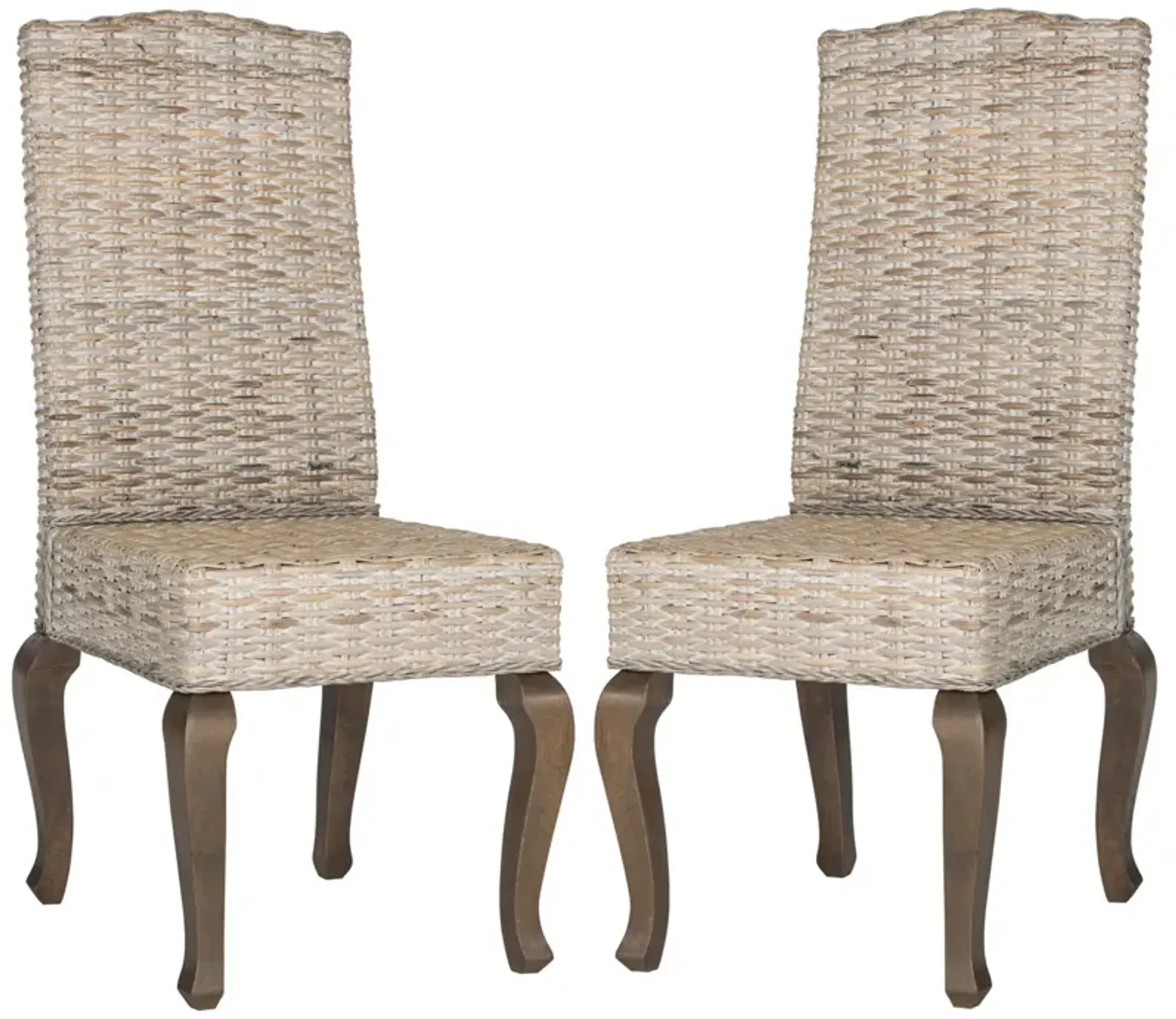 MILOS 18''H WICKER DINING CHAIR - Set of 2