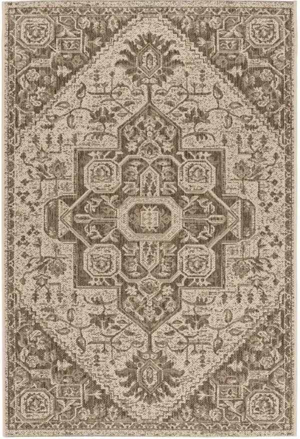 LINDEN 138 Collection LND138B-5 Beige / Cream 5'-3" X 7'-6"