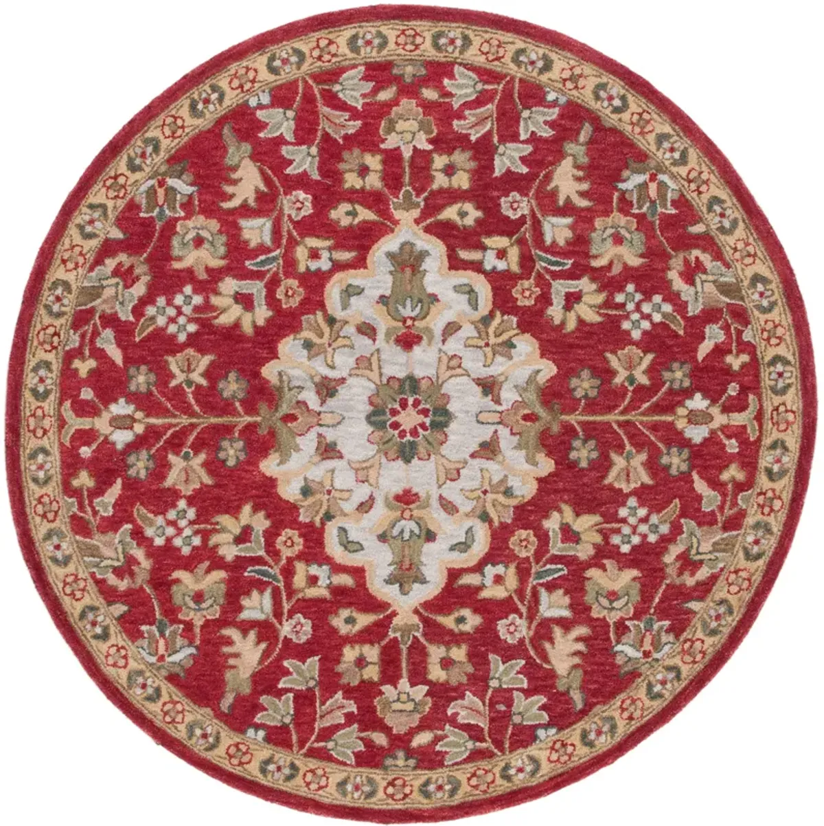 BLOSSOM Hand Tufted 6' x 6' Round area rug