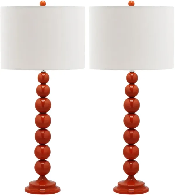Jenna 31.5-Inch H Stacked Ball Lamp - Set of 2