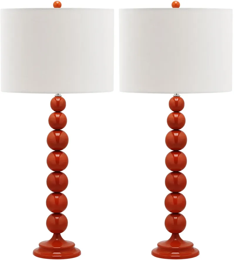 Jenna 31.5-Inch H Stacked Ball Lamp - Set of 2