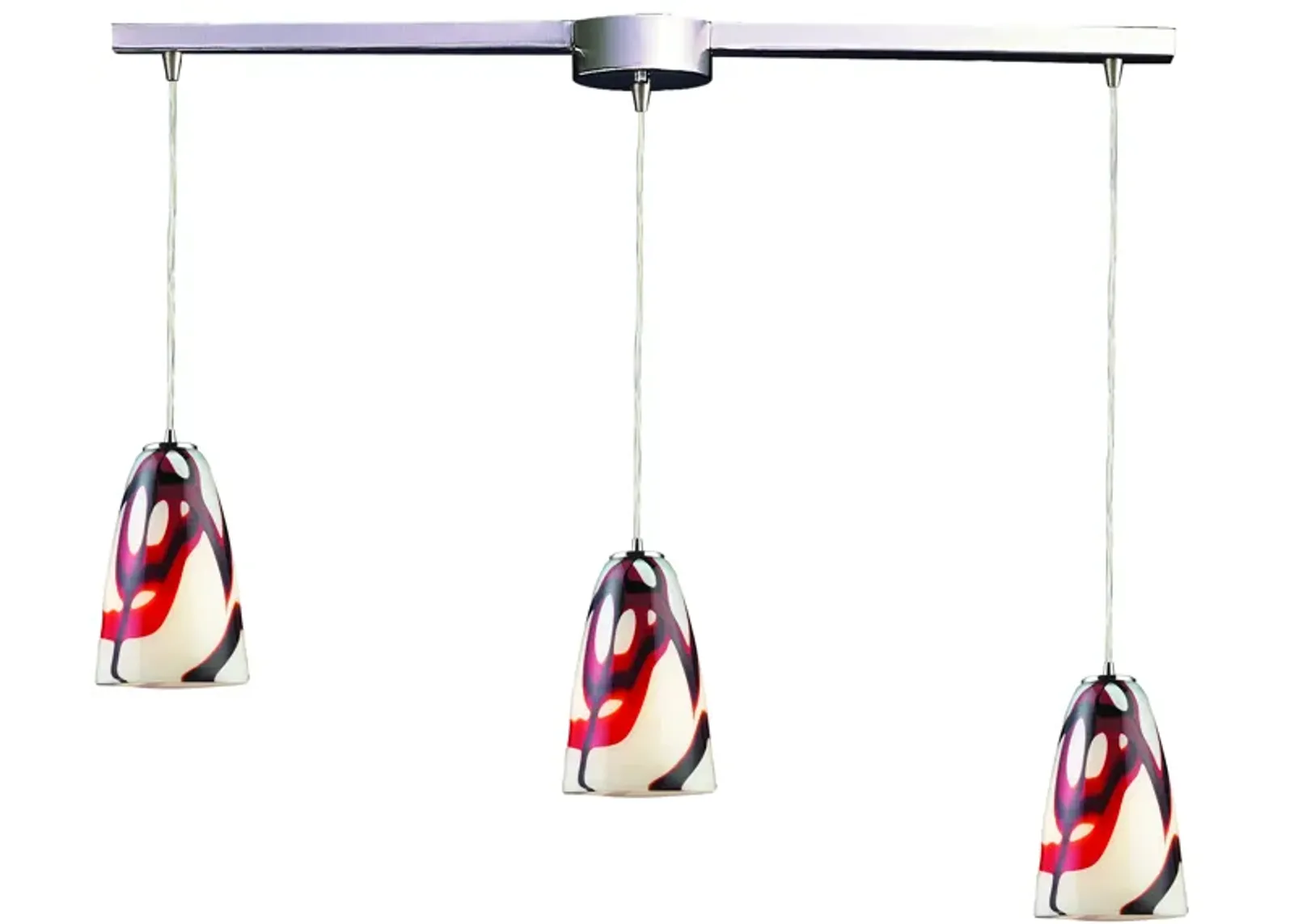 Fuego " Wide 3-Light Multi Pendant - 