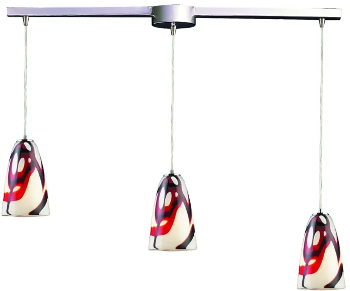 Fuego " Wide 3-Light Multi Pendant - 