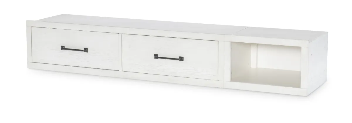 Flatiron White Underbed Storage Unit White Finish