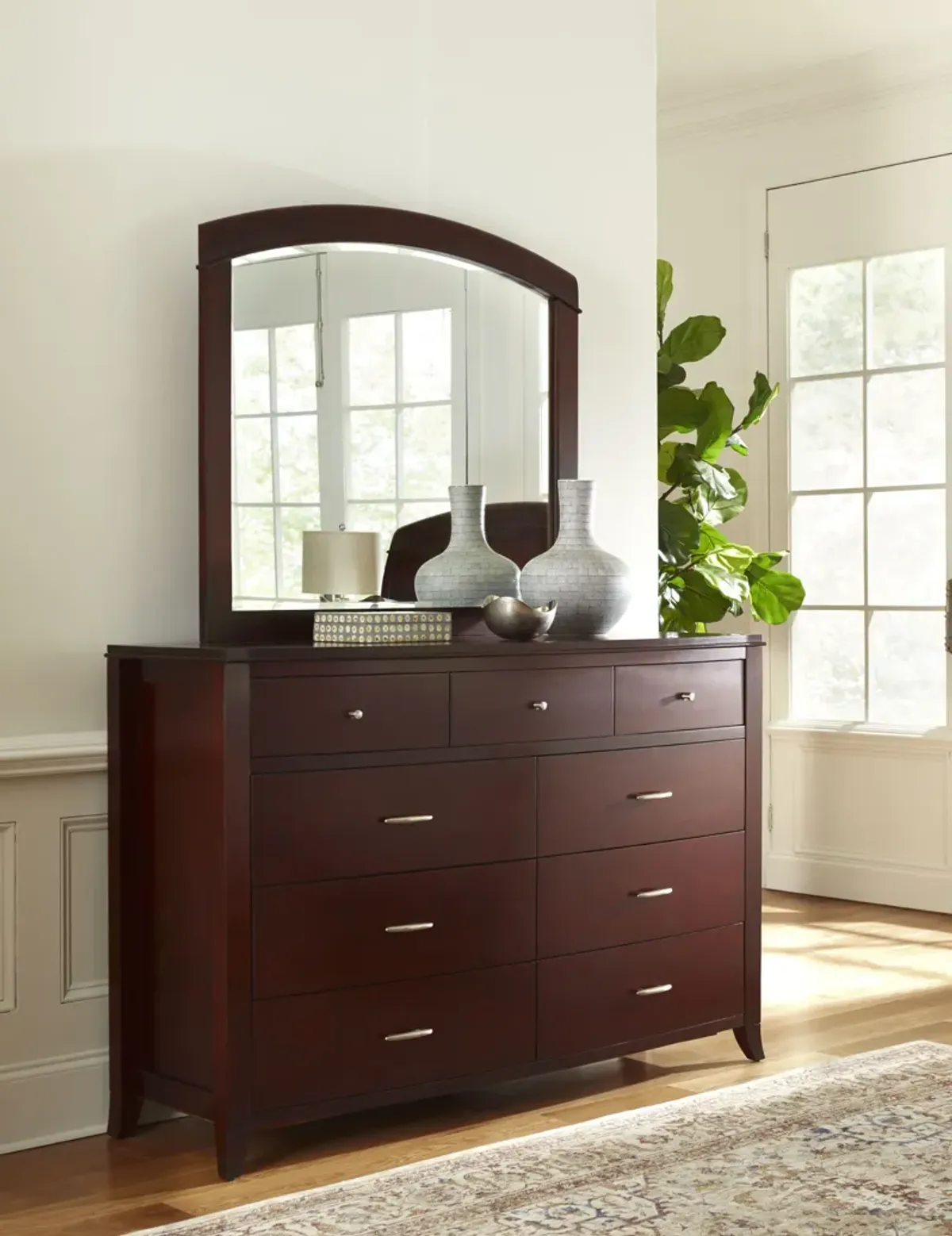 Brighton Nine Drawer Dresser In Cinnamon (2024)