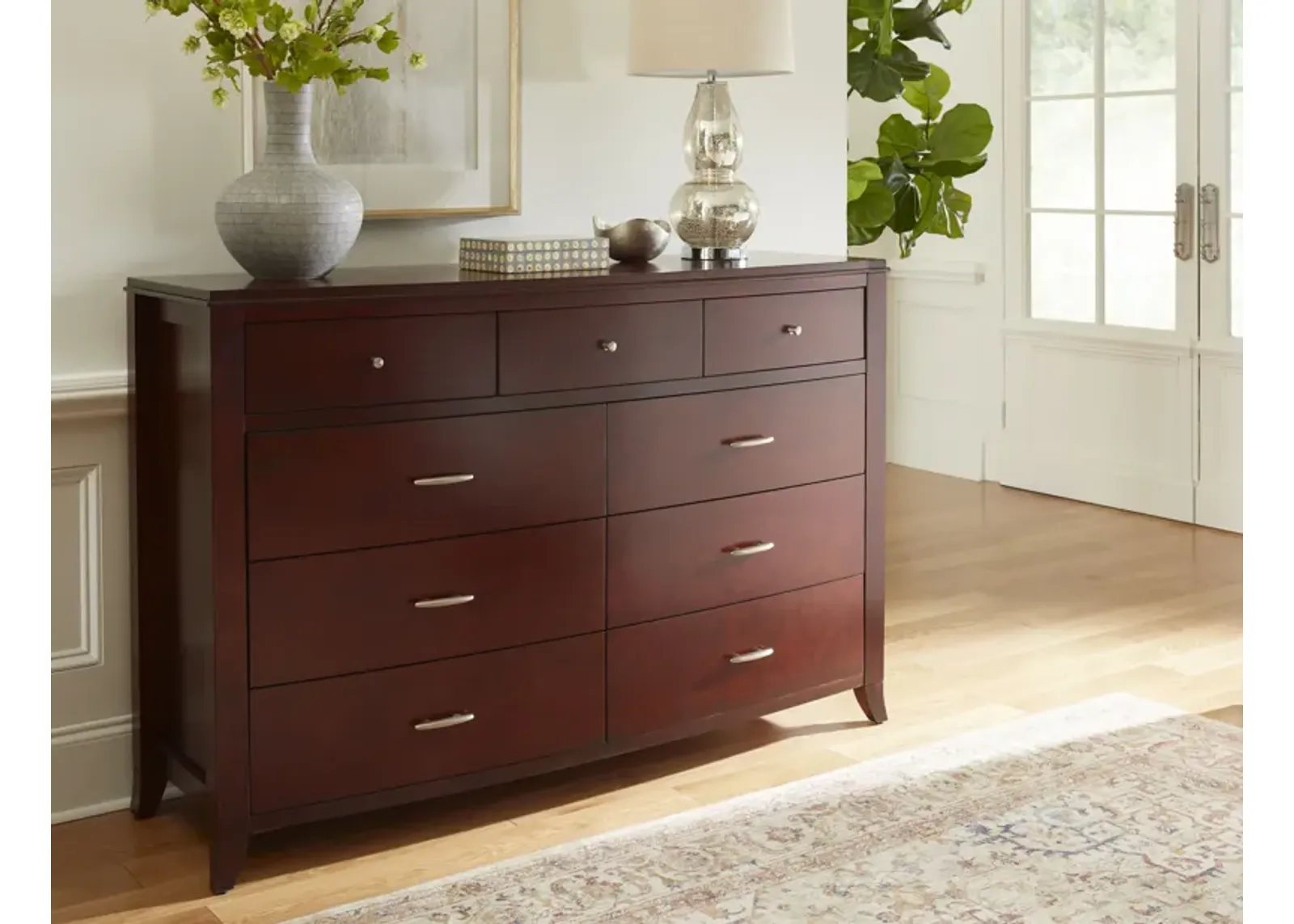 Brighton Nine Drawer Dresser In Cinnamon (2024)