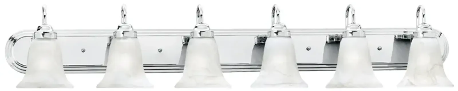 Homestead 48" Wide 6-Light Vanity Light - Chrome