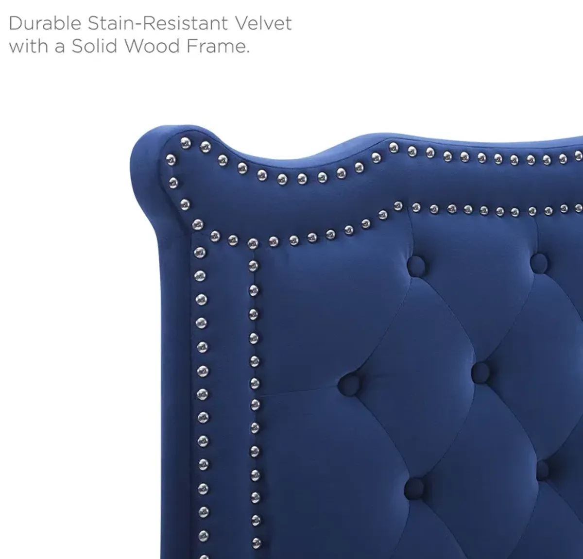 Louisa Tufted Performance Velvet Twin Headboard